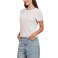 Feel beautifully feminine in this fitted women's ruffle blouse, crafted from lightweight crease textured cotton-poly blend with spandex stretch. Ruffled neckline, frilled cuffs, and hem in soft Cream, Light Blue, or Pale Mauve hues make it ideal for sunny spring seasons, mild summer days, or transitional weather suited to occasions from weekend gatherings and date nights to garden parties and light-hearted events in vintage-chic elegance.