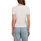 Kersh Women's Frilled Edges Textured Cotton Blend Tee Top