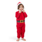 HOLIDAY FAM Toddler HOLIDAY FAM Toddler Santa Fleece Hooded Zip-Up 1-Pc Christmas Pajama Jumpsuit