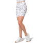 Kyodan Women's High Rise Moisture Wicking Soft Brushed Surface Printed Active Biker Shorts