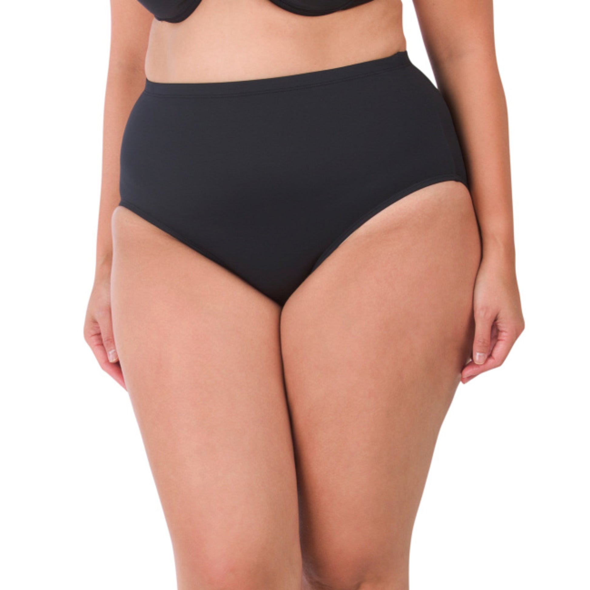 LA BLANCA Women's Plus High Waist Island Summer Pool  Swim Bikini Bottom