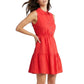 LE RAGAZZE Women's 100% Linen Tiered Made in Italy Mini Dress