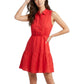 LE RAGAZZE Women's 100% Linen Tiered Made in Italy Mini Dress