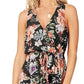 L*Space Kenzie Floral Print Side Slits Beach Swim Dress Cover-Up