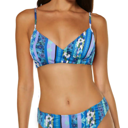 Lucky Brand Floral Print Swim Bikini Top and Bottom Collection