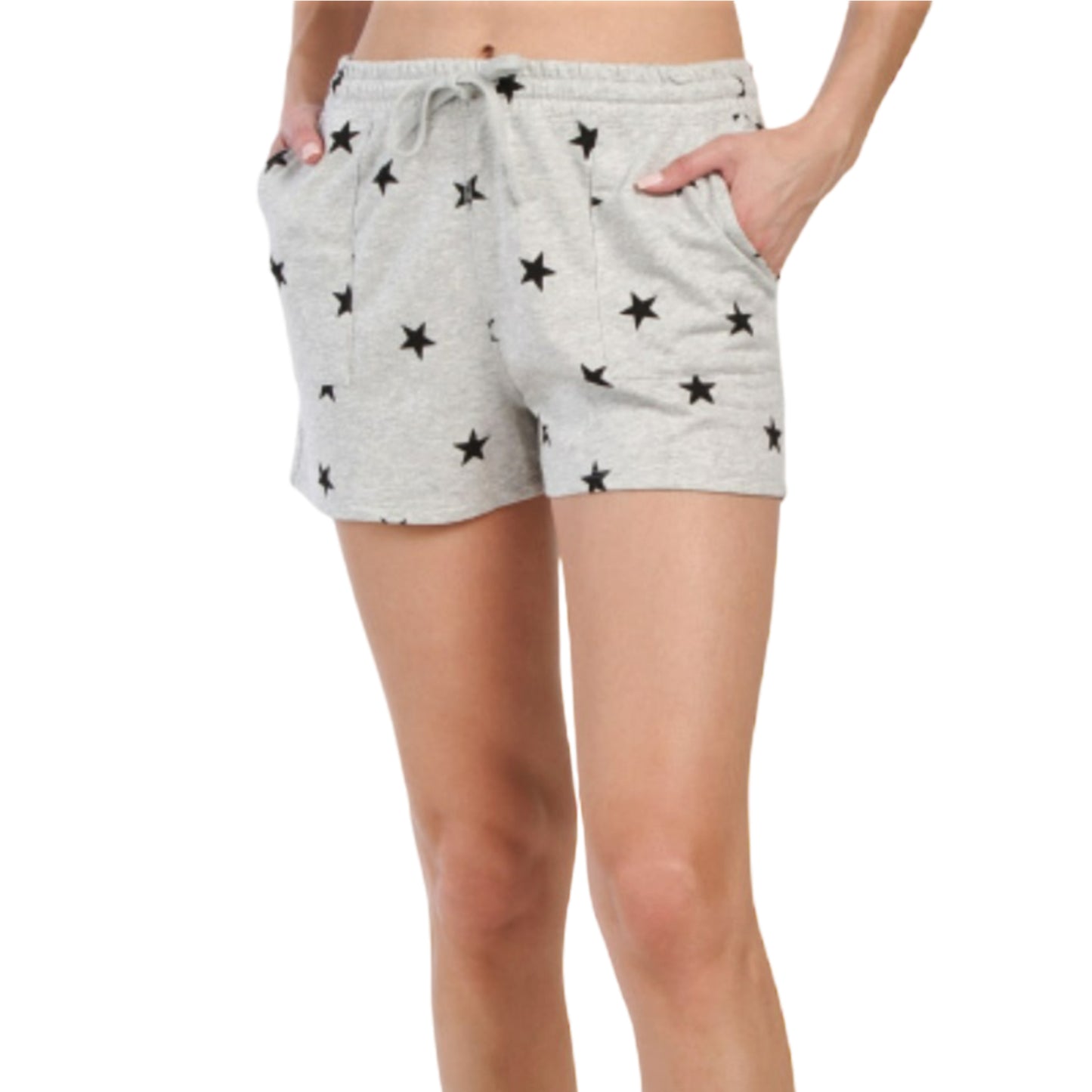 Lucky Brand Women's Stars Print Side Pockets Soft Cotton Casual Shorts