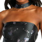 LULUS Women's Got The Charm Floral Jacquard Halter Mini Dress