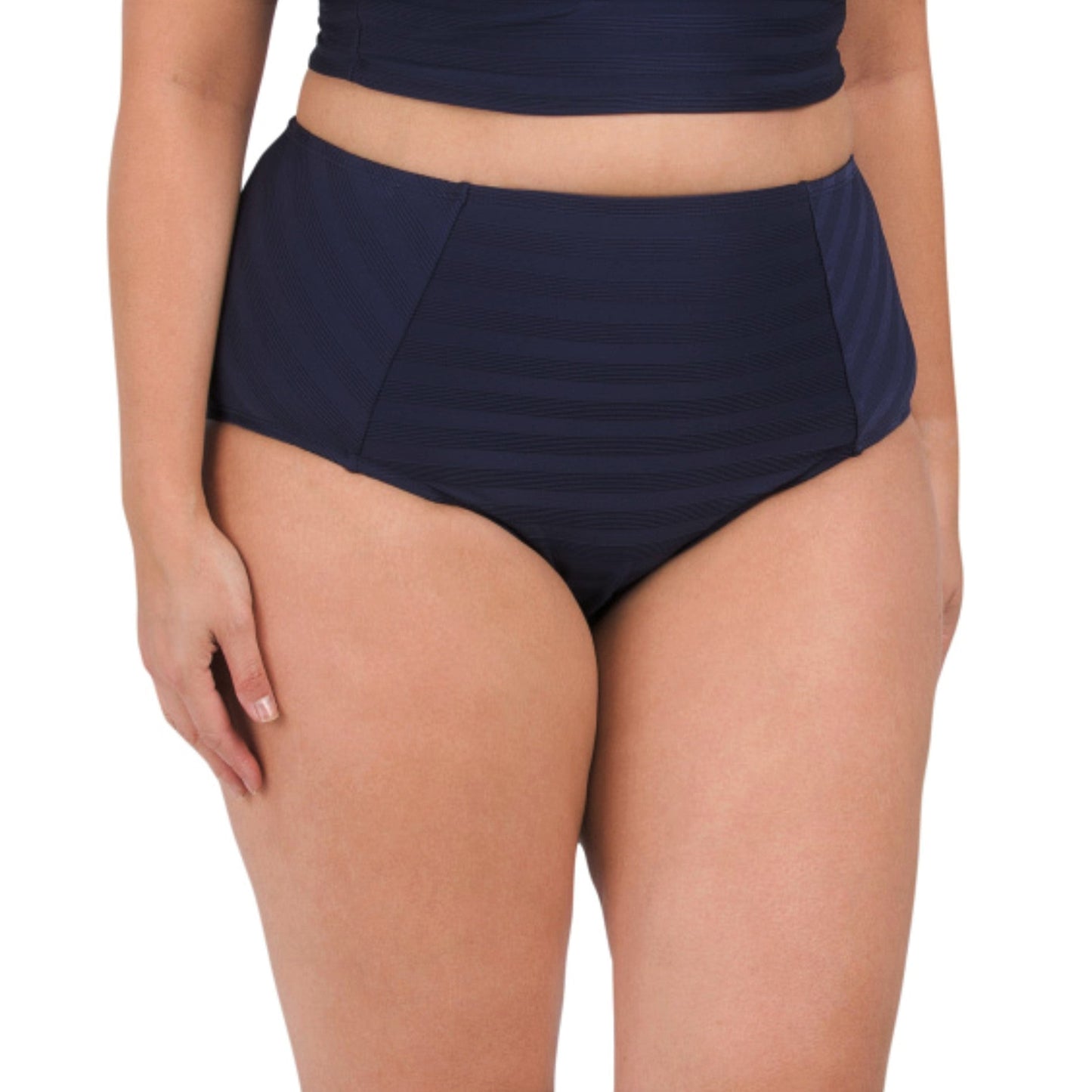 La Blanca Women's Plus Linea Costa Textured Swim Bikini Bottom