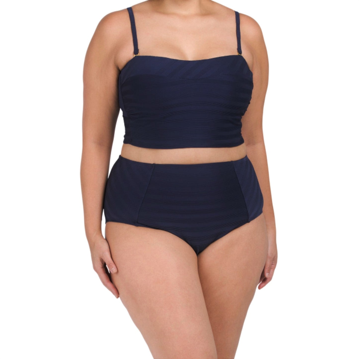 La Blanca Women's Plus Linea Costa Textured Swim Bikini Bottom