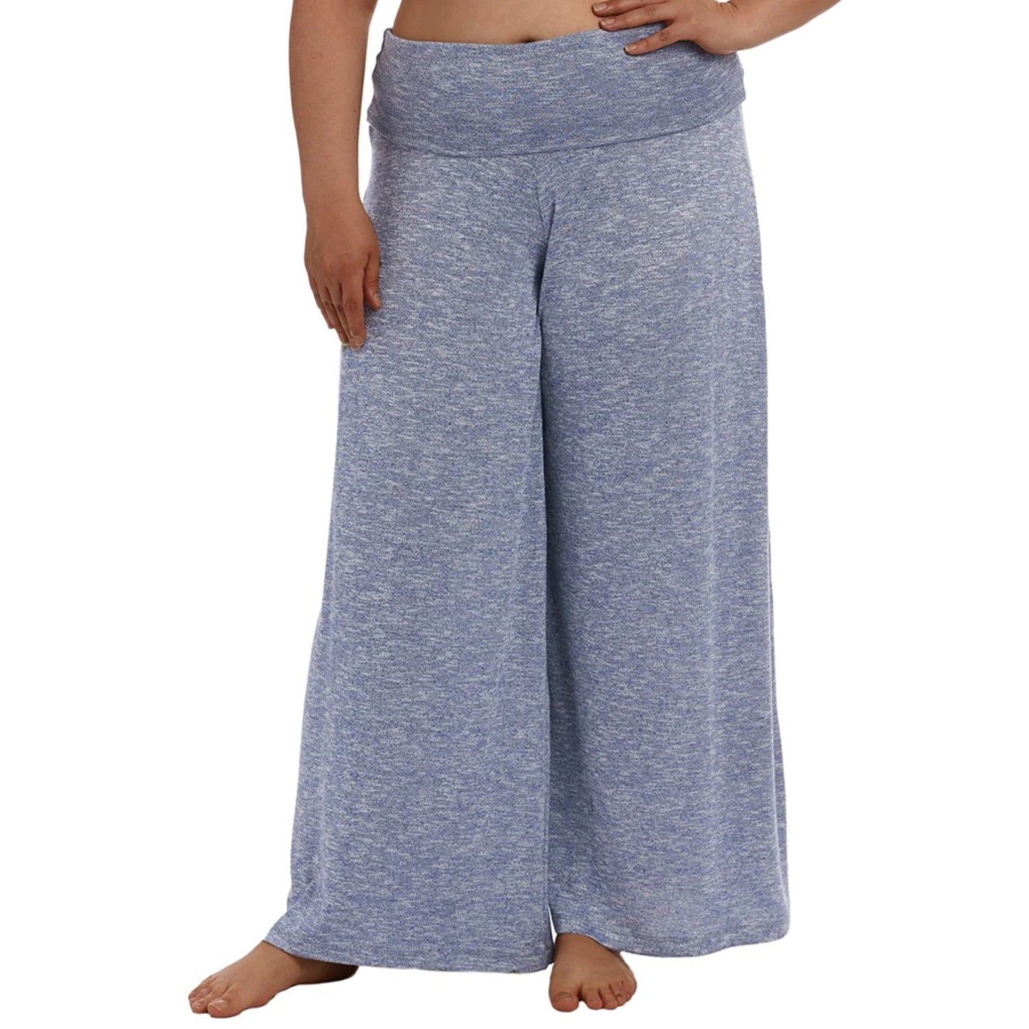 La Blanca Women's Plus Beach Cover Up Wide Leg Cozy Palazzo Pants