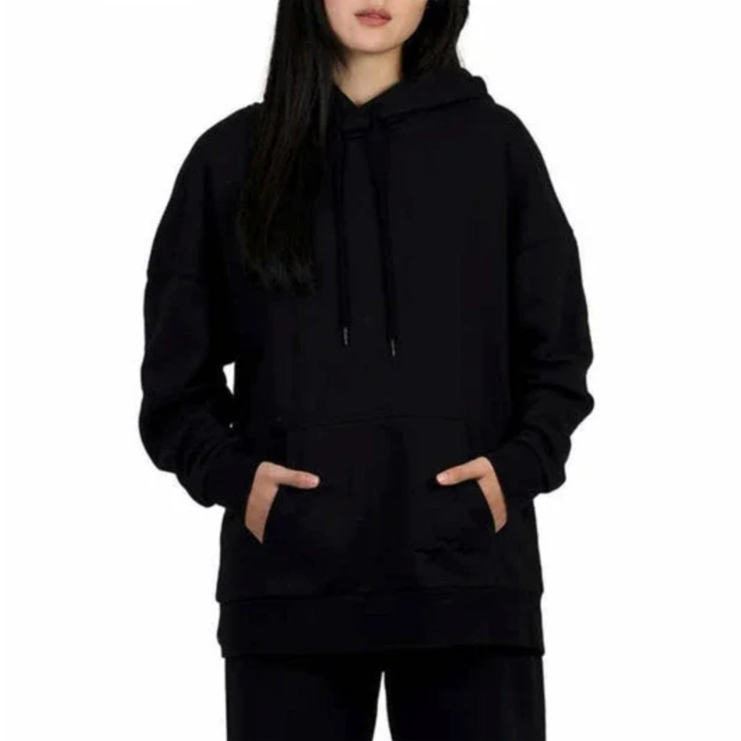 LazyPants Women's Fleece Lined Oversized Boyfriend Sweatshirt Hoodie