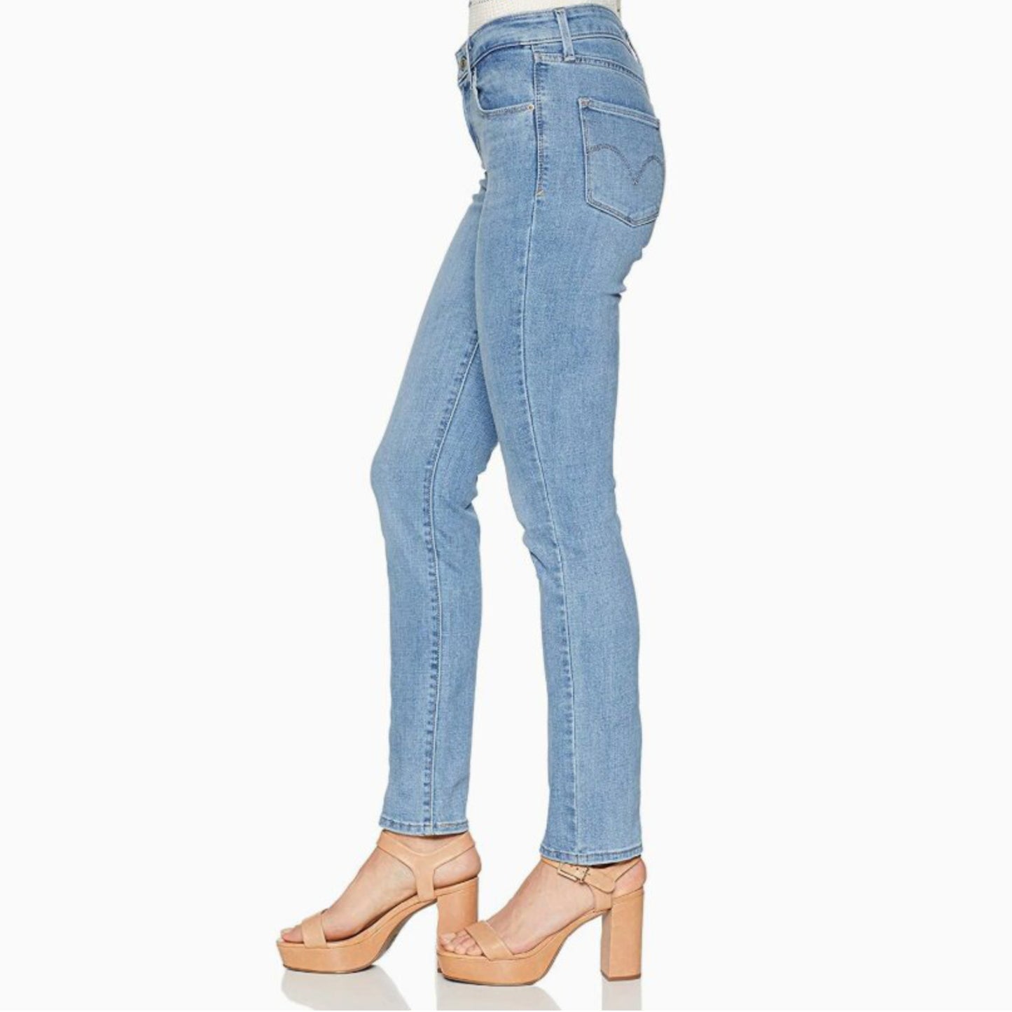 Levi's Women's Plus Classic Meteor Wave Mid Rise Denim Skinny Ankle Jeans