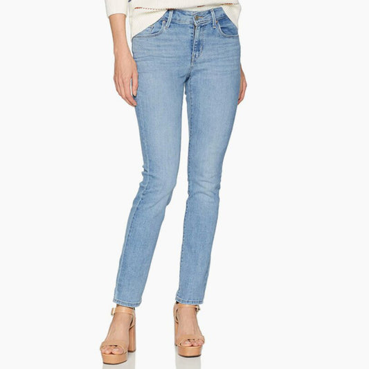 Levi's Women's Plus Classic Meteor Wave Mid Rise Denim Skinny Ankle Jeans