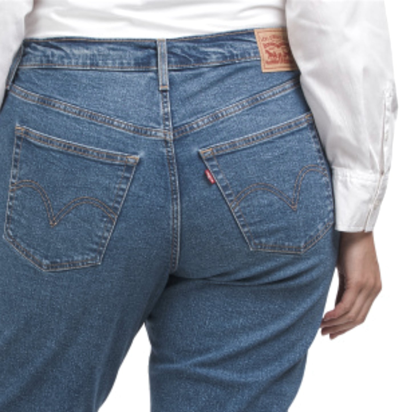 Levi's Women's Plus High Rise Wedgie Summer Love Straight Leg Cropped Denim Jeans