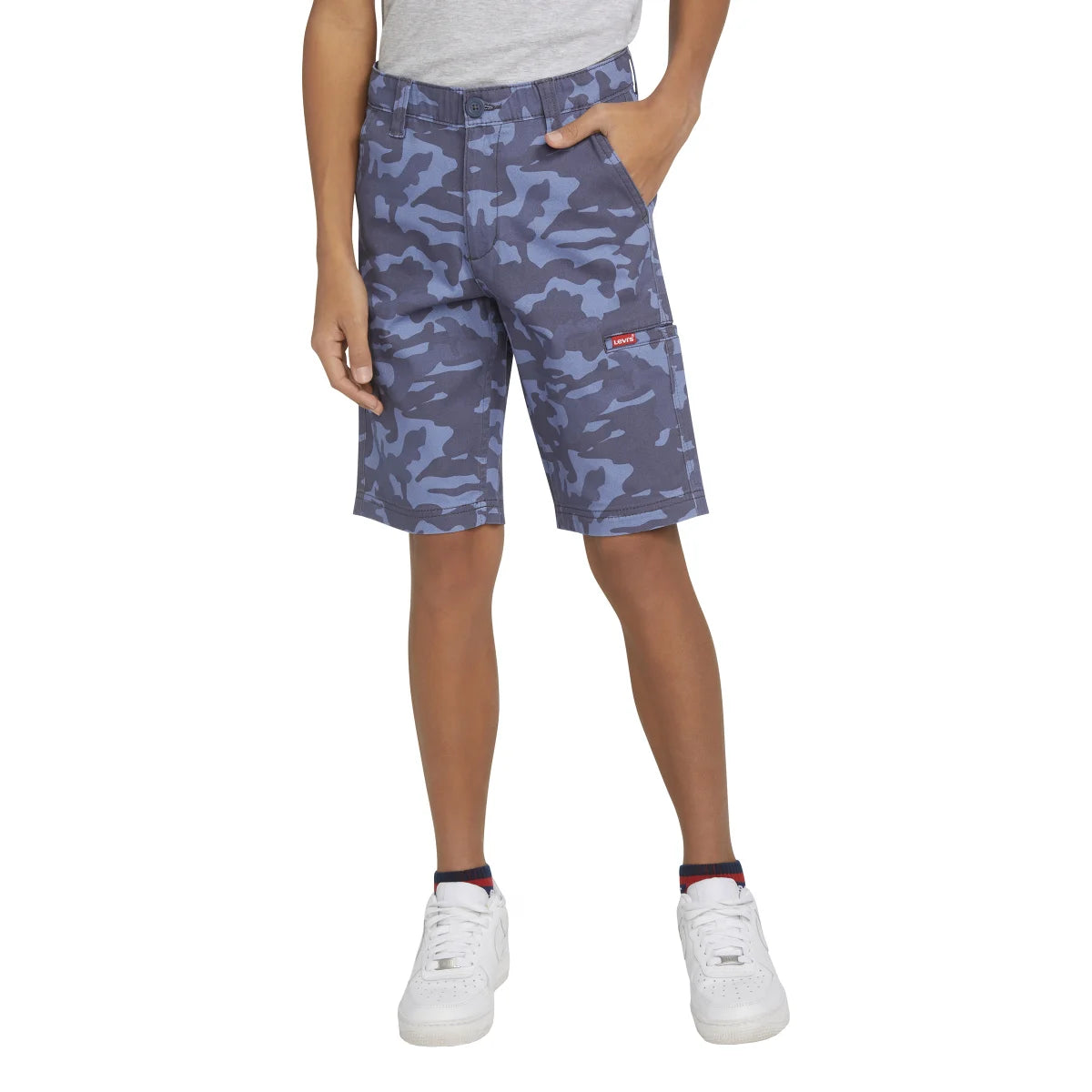 Levi's Youth Boys Camo Print Cotton Blend Cargo Shorts