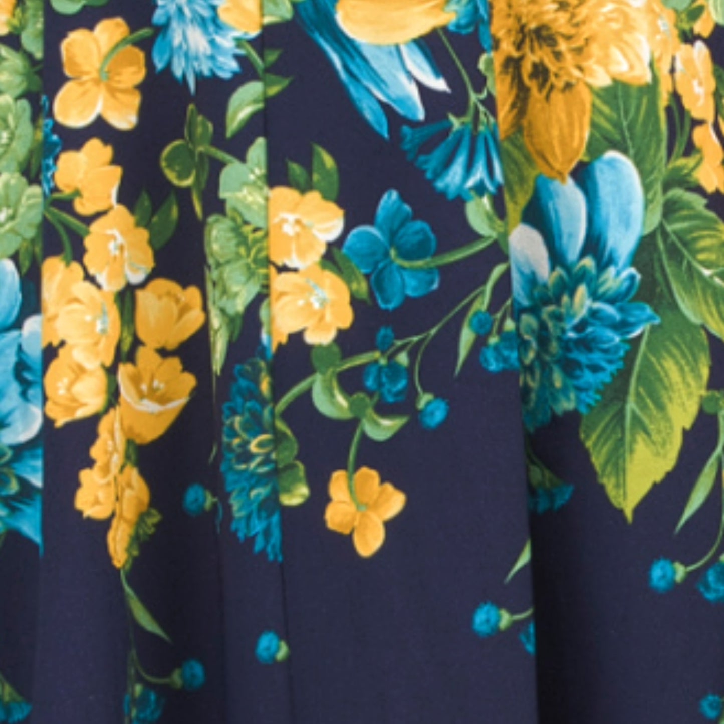 London Times Women's Floral Print Split Neck Fit & Flare Mini Dress
