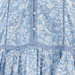 Lucky Brand Lace Trim Ruffle Shoulder Flounce Floral Mini Dress