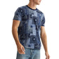 Lucky Brand Men's Soft Cotton Tee Indigo Bandana Print T-Shirt