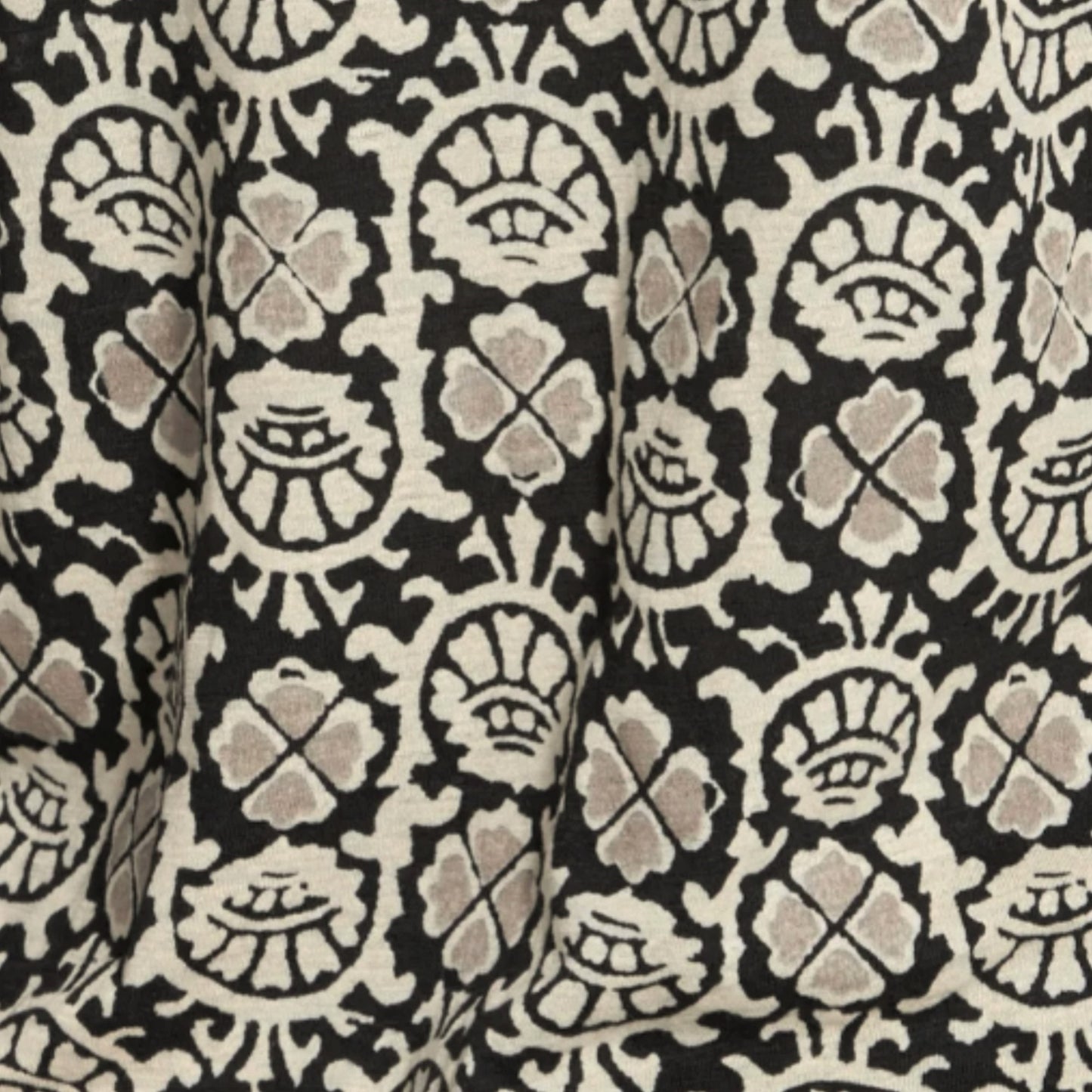 Lucky Brand Women's Plus Bohemian Block Textured Floral Print Tunic Top