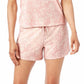 Lucky Brand Women's 4-Piece Super Soft  Floral Camo Print Lounge Pajama Set