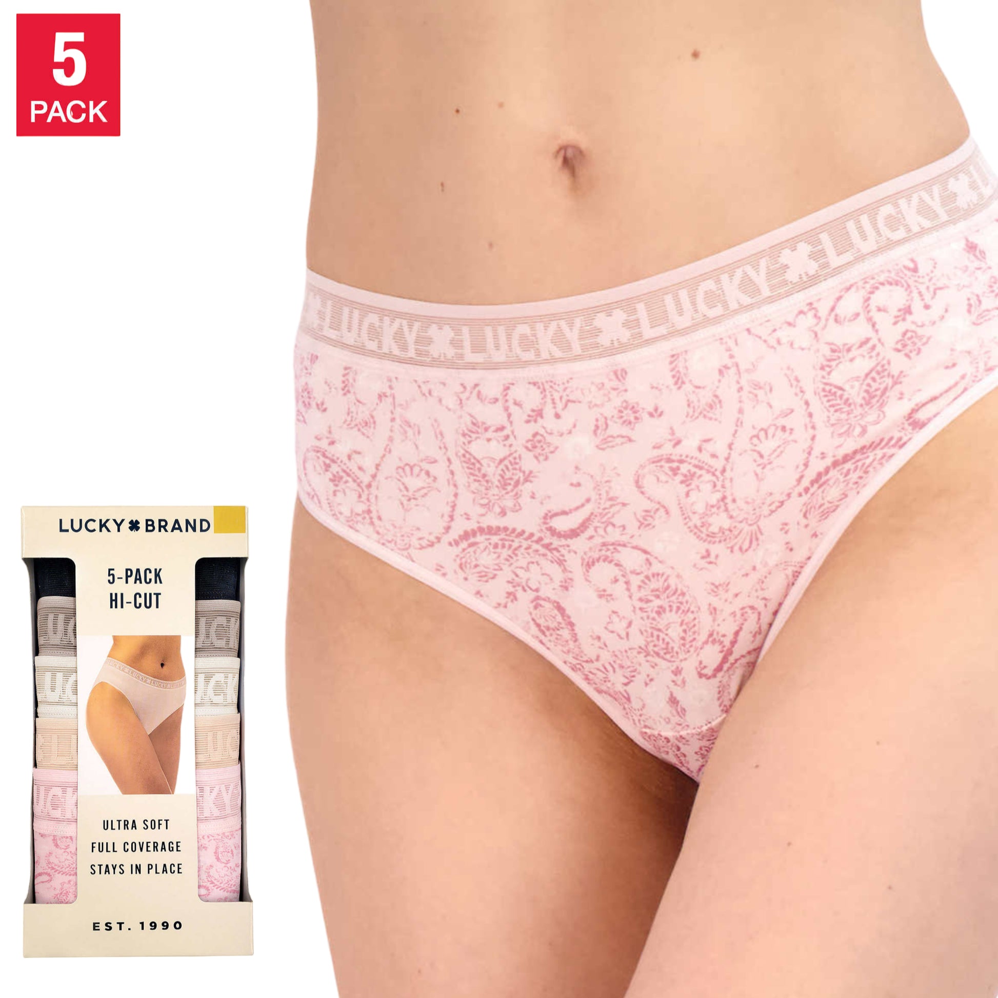 Lucky Brand Women's 2-Pack Lightweight Ultra Soft Star Print Relaxed Fit  Lounge Pj Pants 