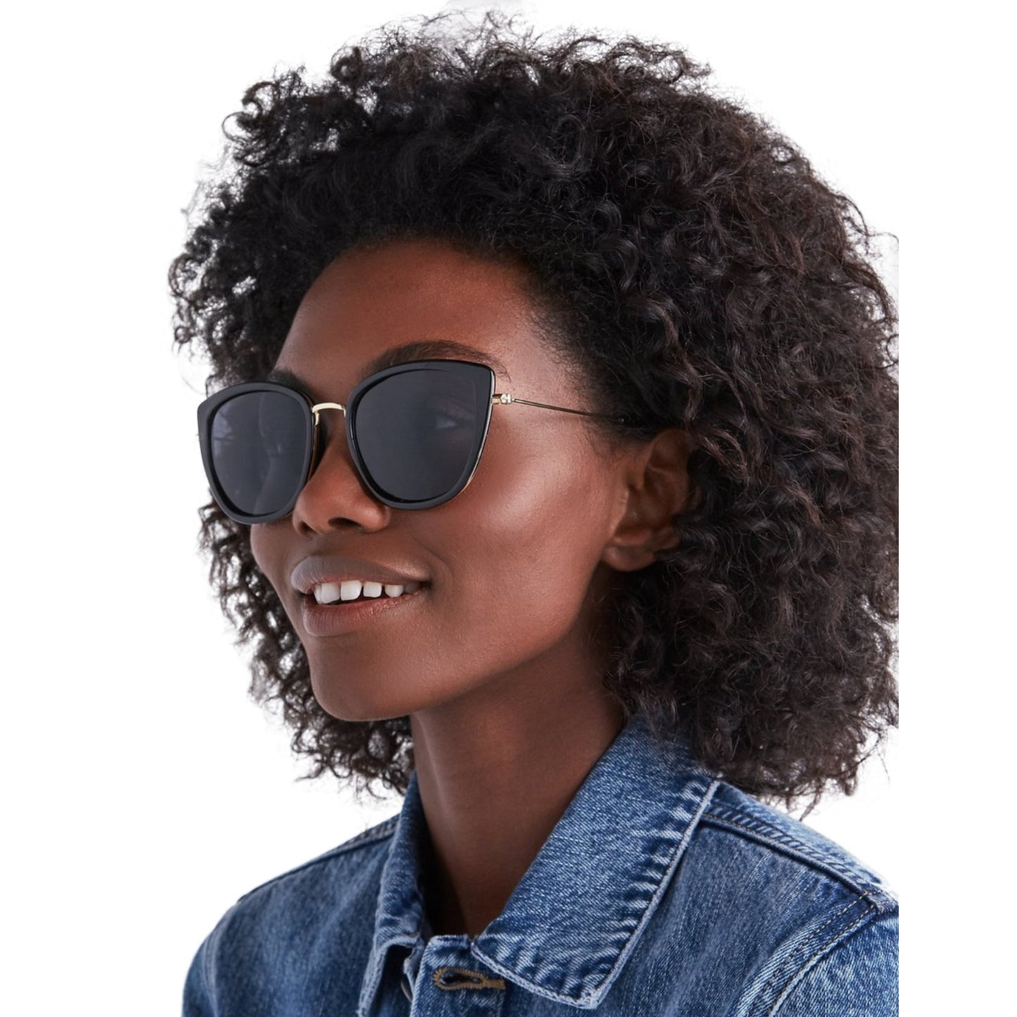 Lucky Brand Women's Fashion Cat Eye Summer Beach Sunglasses