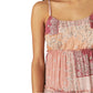 Lucky Brand Women's Cotton Patchwork Print Tiered Mini Dress