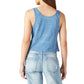Lucky Brand Women's Patchwork Print Cotton Boy Tank