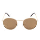 Lucky Brand Men's Unisex Colton Gold Tone Metal Frame Sunglasses