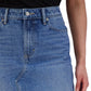 Lucky Brand Women's Asymmetrical Front Slit Denim Midi Skirt