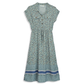 Lucky Brand Women's Border Floral Print Button Front Shirt Midi Dress