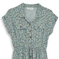 Lucky Brand Women's Border Floral Print Button Front Shirt Midi Dress