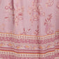 Lucky Brand Women's Border Floral Print Button Front Shirt Midi Dress