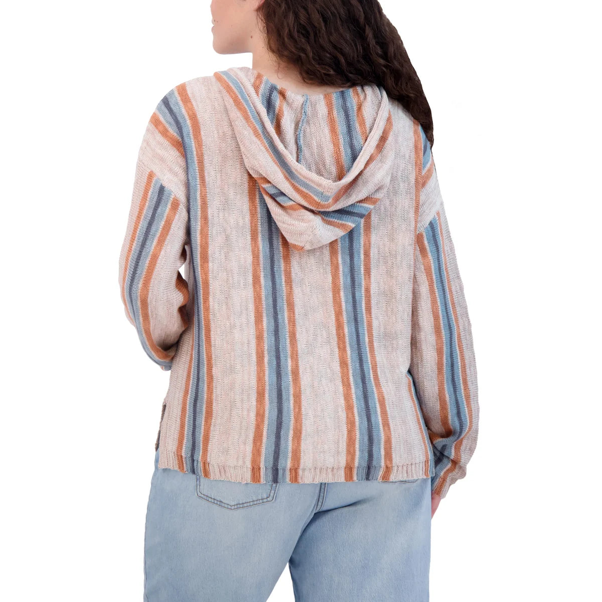 Lucky Brand Women's Cotton Blend Baja Sweater Hoodie