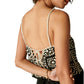 Lucky Brand Women's Crochet Spaghetti Straps Elastic Waist Romper