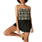 Lucky Brand Women's Crochet Spaghetti Straps Elastic Waist Romper