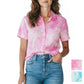 Lucky Brand Women's Tie-Dye Cotton Button Down Shirt