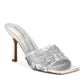 Marc Fisher Women's Danria Sequin Stiletto Heel Dress Slip-on Sandals