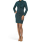 MELLODAY Women's Long Sleeve Button Front Mini Shirt Dress