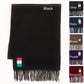 Made in Italy Unisex Cozy 100% Wool Classic Fringe Scarf