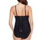 MAGICSUIT Women's Indiglow Shimmer Finish Angelika Swim Tankini Top