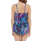 Magicsuit Women's Blue Social Butterfly Grace Swim Tankini Top