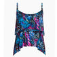 Magicsuit Women's Blue Social Butterfly Grace Swim Tankini Top