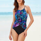 Magicsuit Women's Blue Social Butterfly Lisa Print One-Piece Swimsuit
