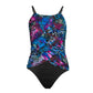 Magicsuit Women's Blue Social Butterfly Lisa Print One-Piece Swimsuit