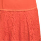 Maison Tara Women's Lace Ruffle Fringe Trim Mini Dress