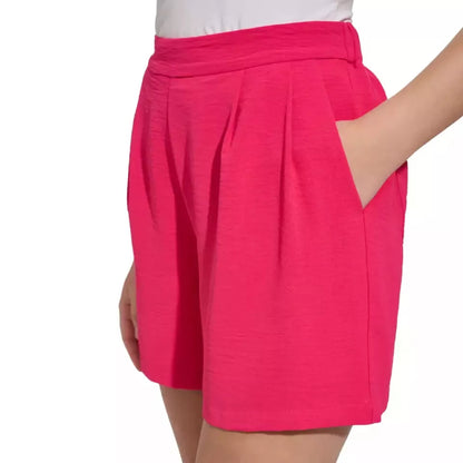 Margaritaville Women's High Rise Lightweight Crinkle Casual Shorts