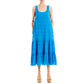 Max Studio Women's Textured Cotton Tiered Maxi Dress