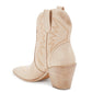 Mi.iM Women's Nina Embroidered Western  Cowboy Ankle Booties