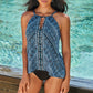 Miraclesuit Women's Paillette Peephole Handkerchief Hem Swim Tankini Top